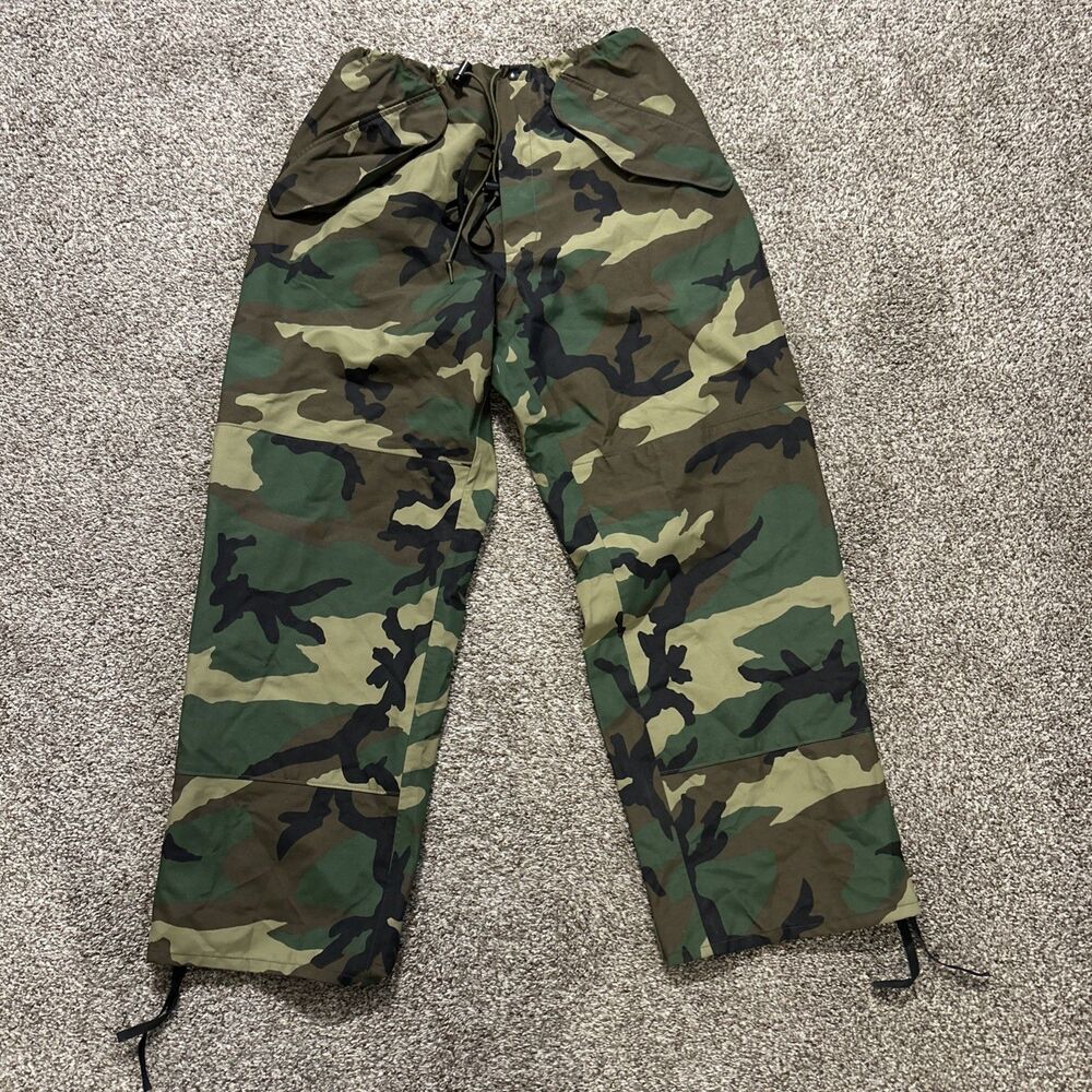 Cold Weather Camo Trousers Small Short Waist 31-35 Inseam 29.5-32.5 Gore Seam